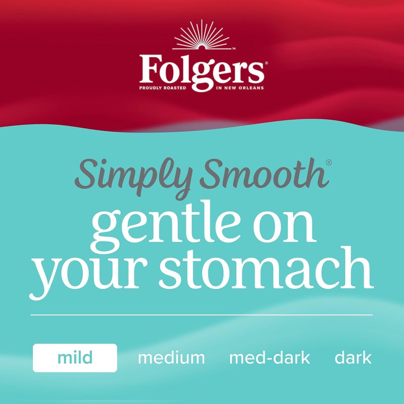 Folgers Simply Smooth Ground Coffee, Mild Roast, 27 Ounces - Image 4